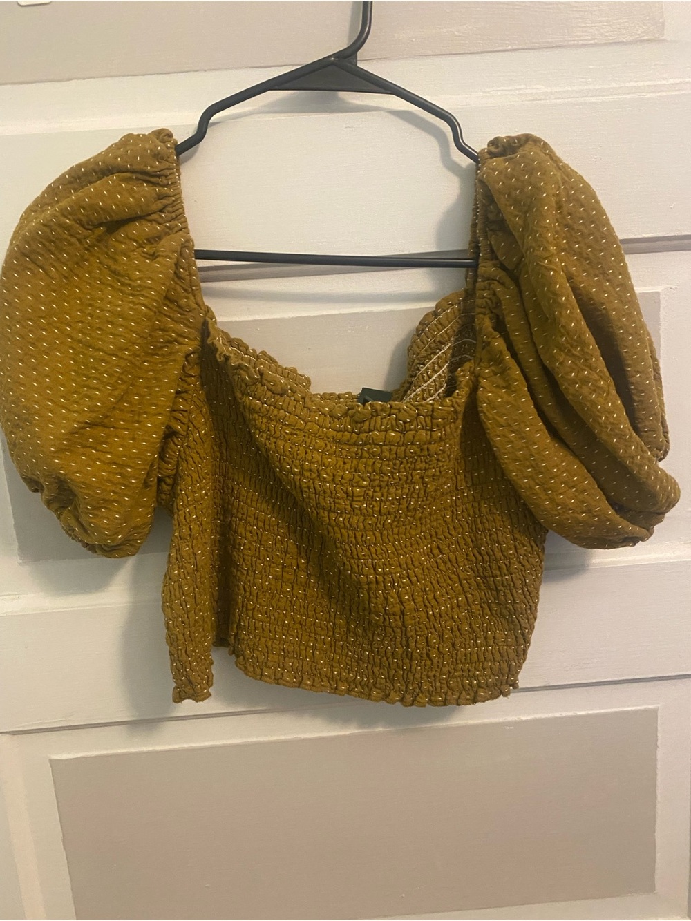 Wild Fable Puff Sleeve Crop Top